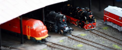 depou de locomotive miniatura